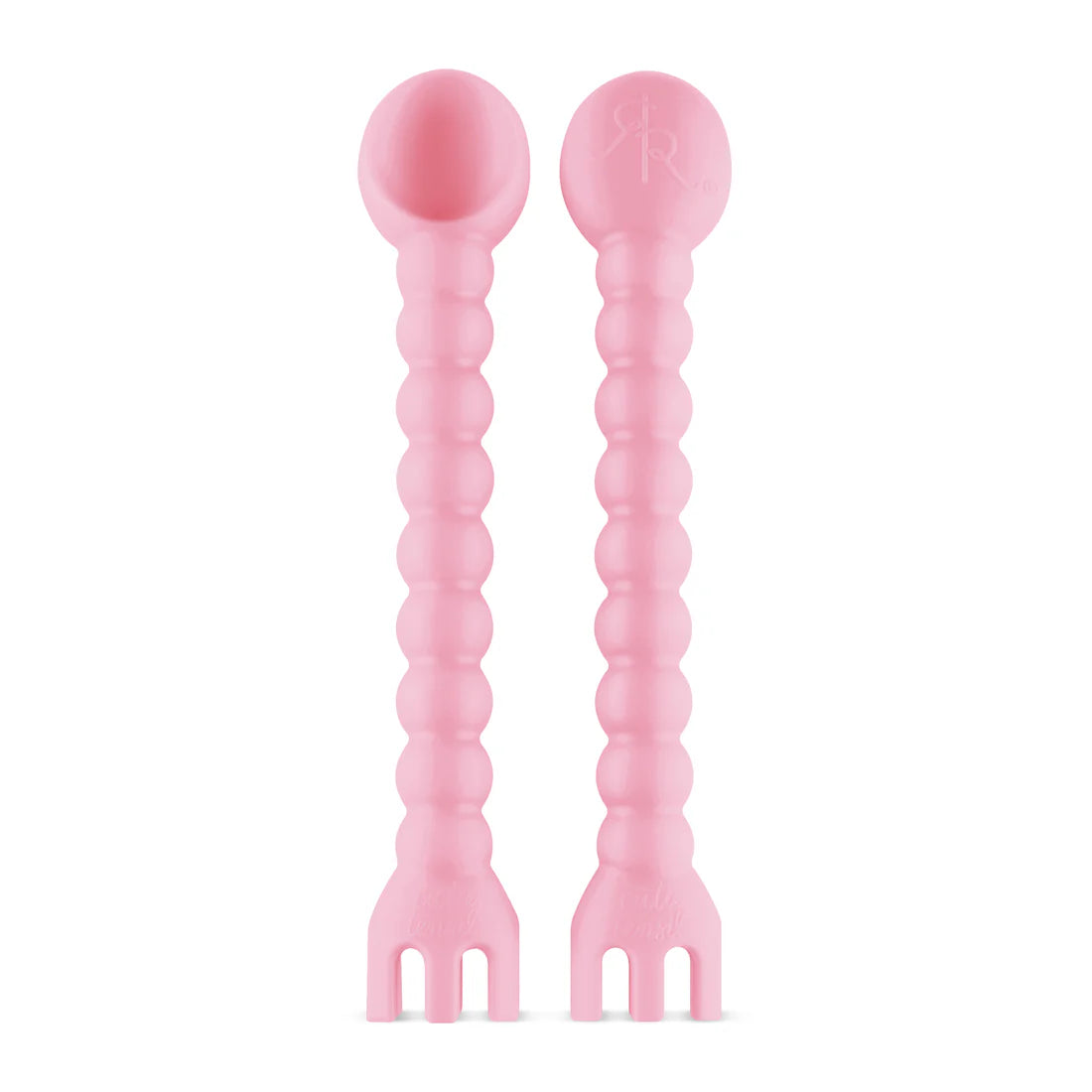 Cutie Utensil Fork And Spoon - Light Pink