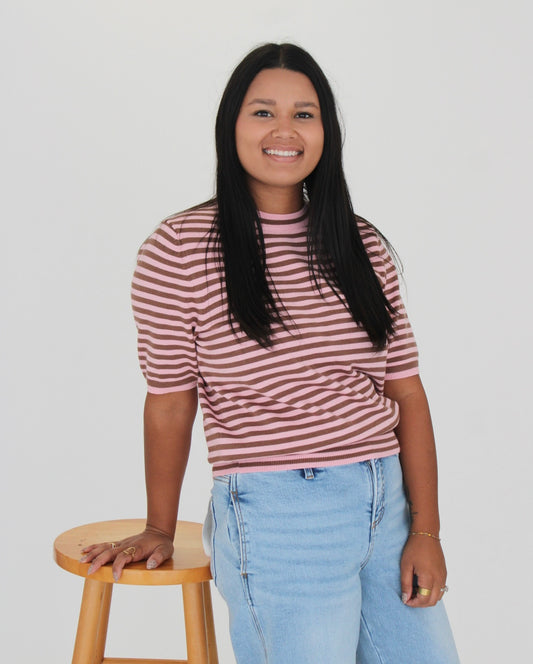 Cocoa Kiss Striped Top