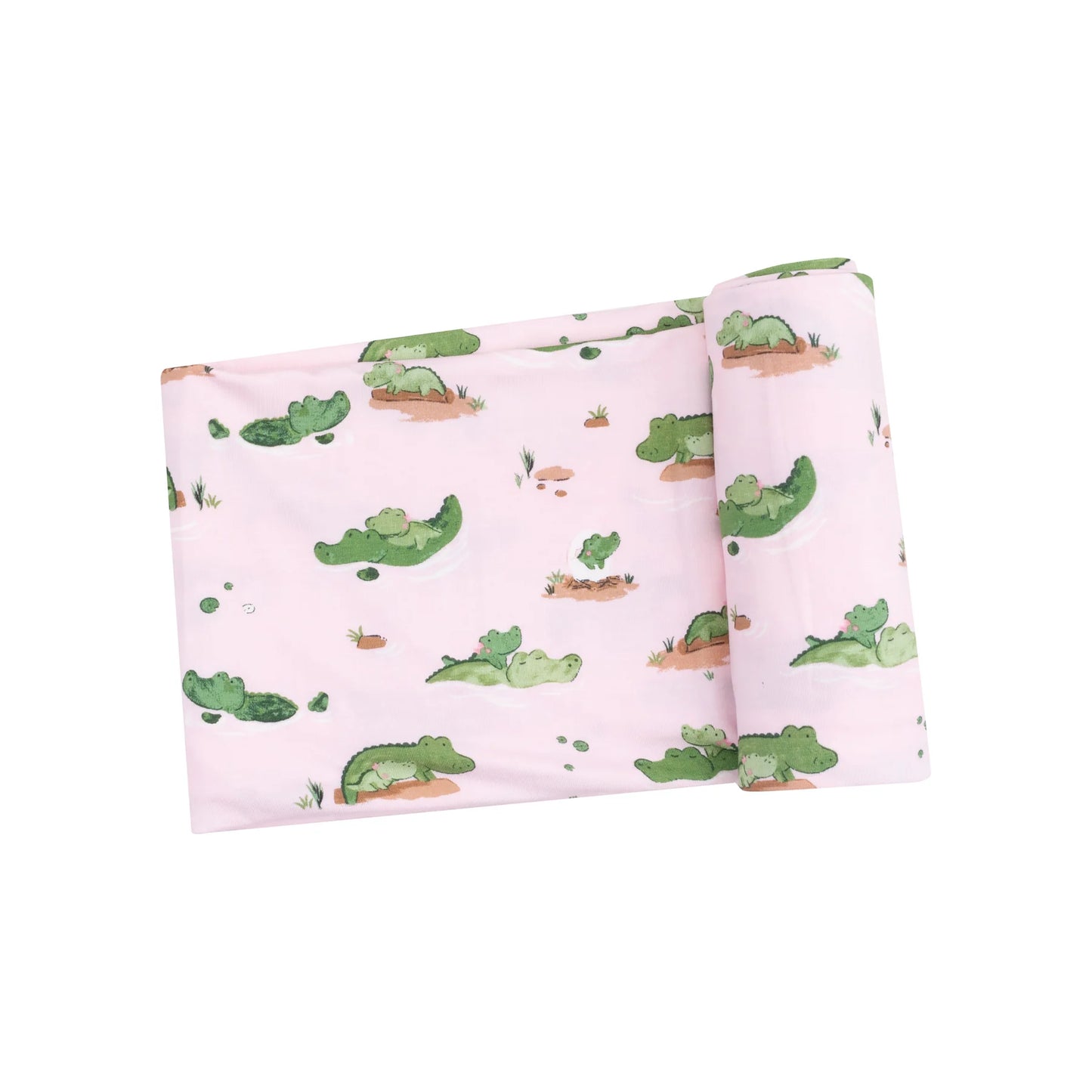 Swaddle Blanket- Alligator Pink