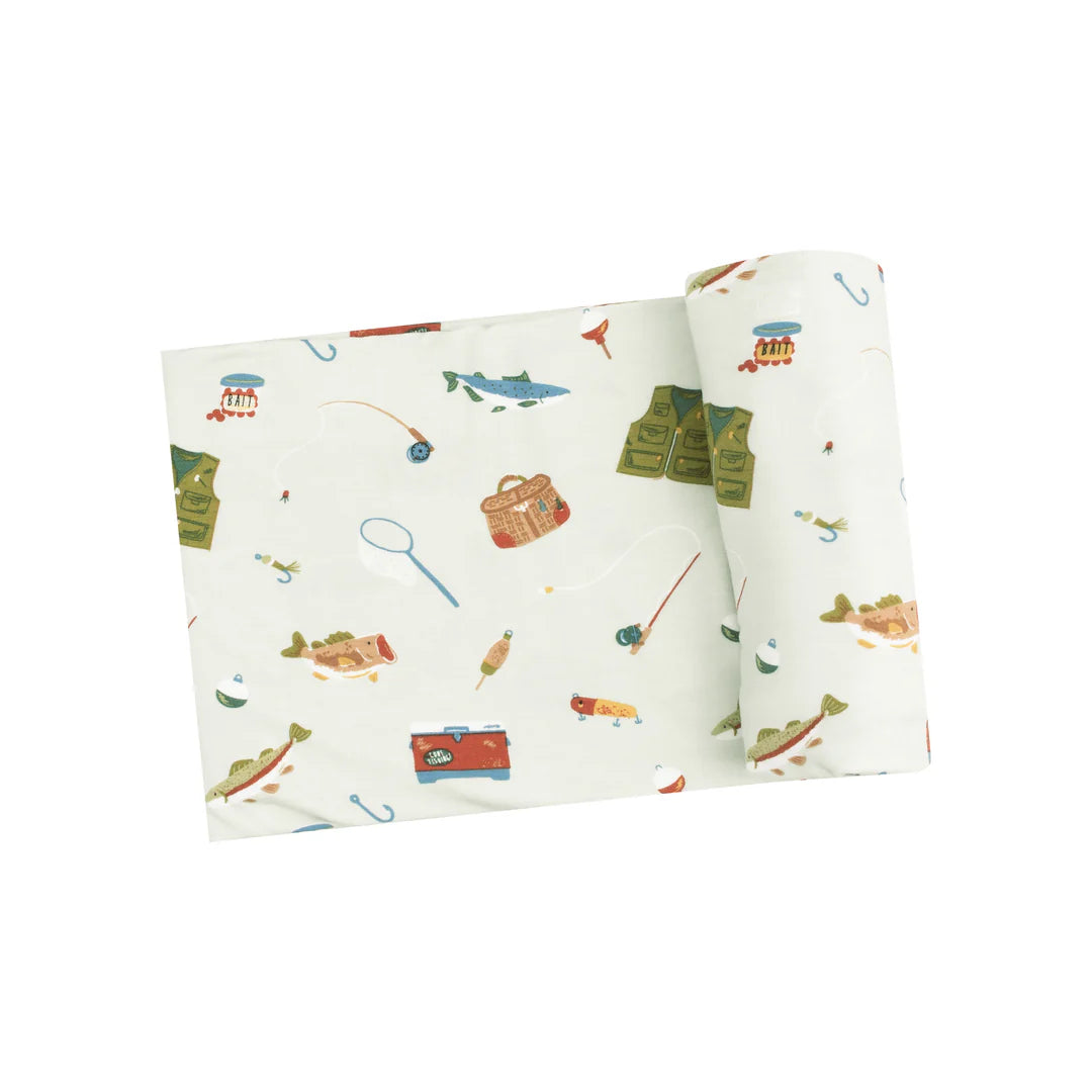 Swaddle Blanket - Fishing Things