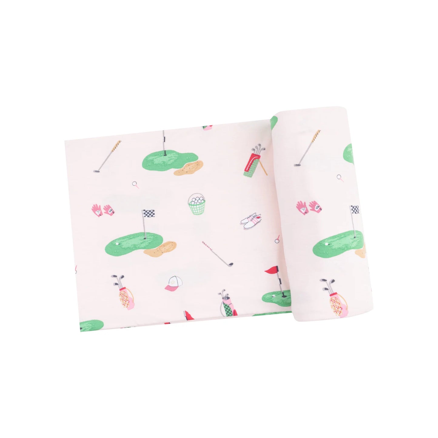 Swaddle Blanket- Pink Golf