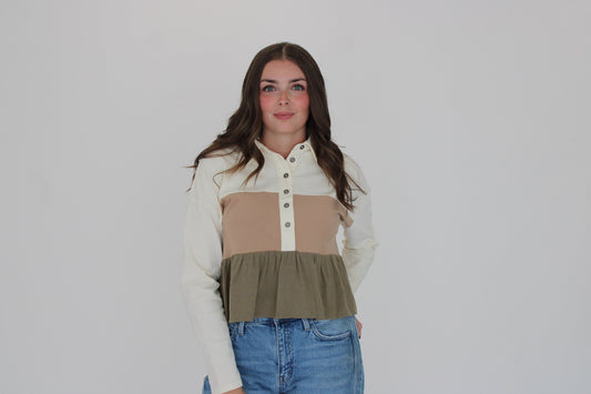Canyon Color Block Blouse
