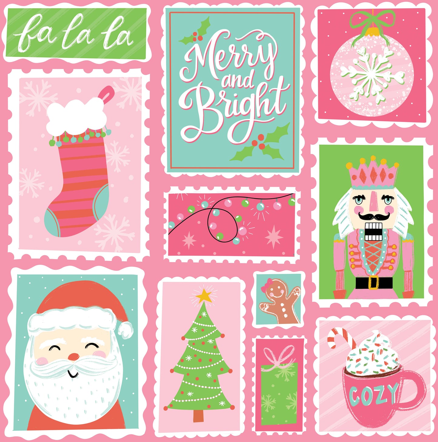 Christmas Stamps Bamboo Zippy