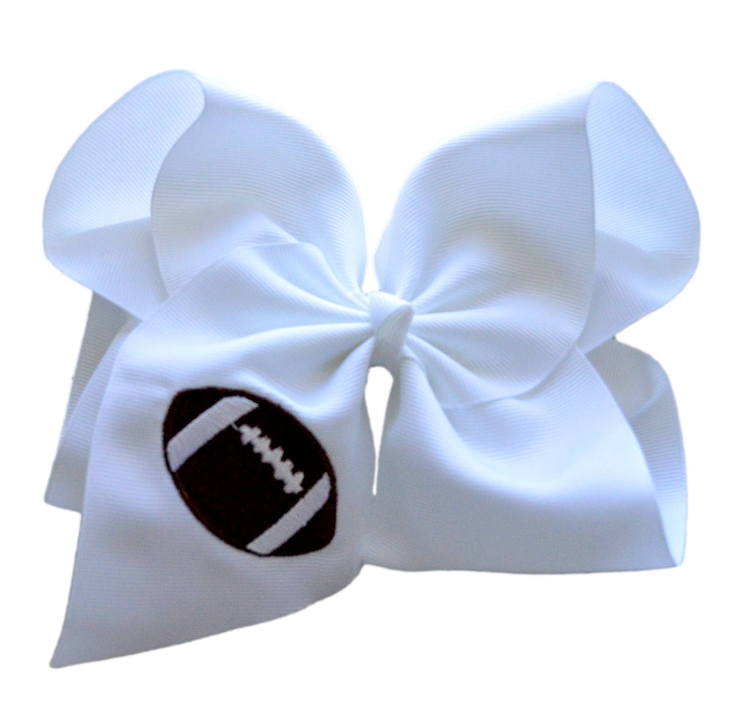 Football Embroidered Bow