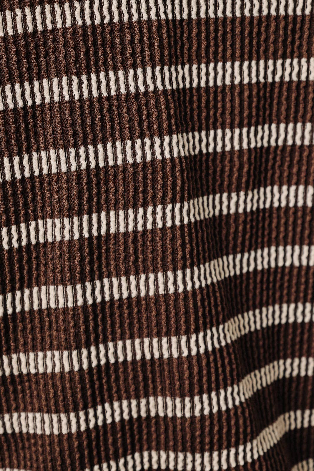 Long Sleeve Striped Set- Brown/Ivory