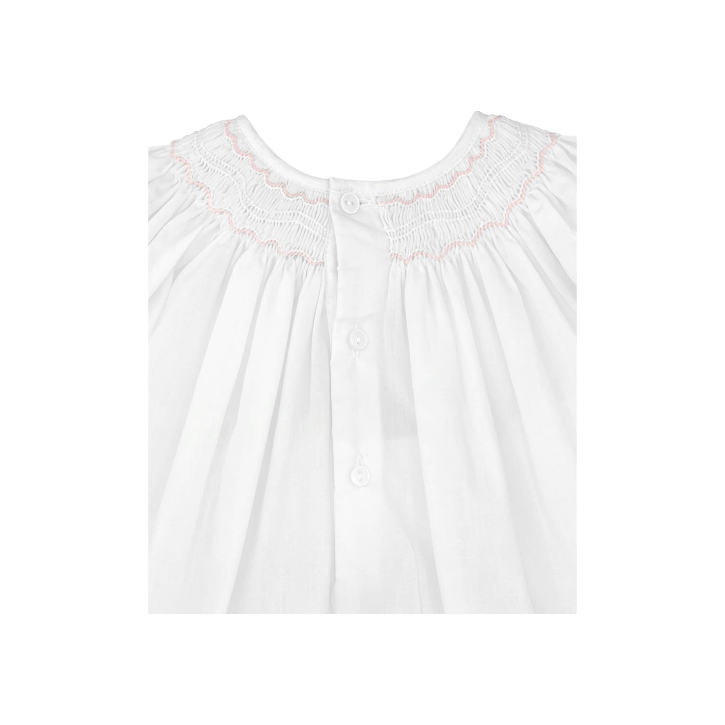 Smocked Daygown with Voile Insert