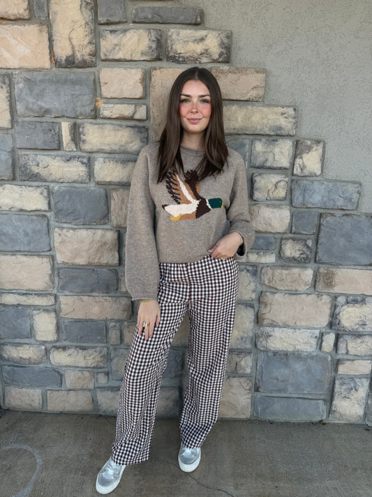 Oh My Mallard Sweater- Oatmeal