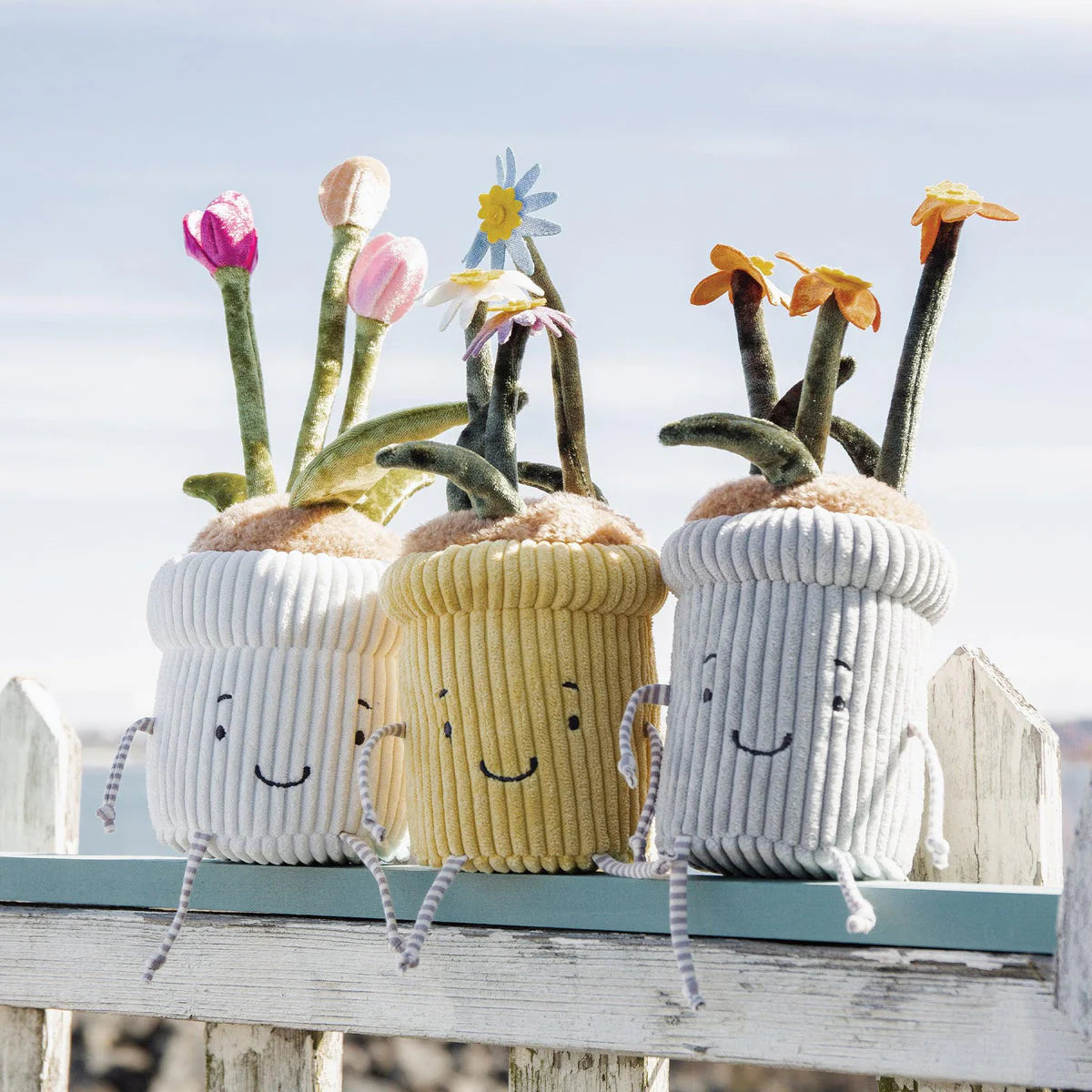 Bunnies By The Bay Stuffy- Window Silly Pal Tulips