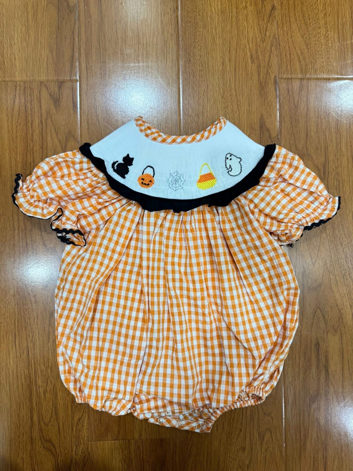 Spooky Season Hand Smocked Bubble