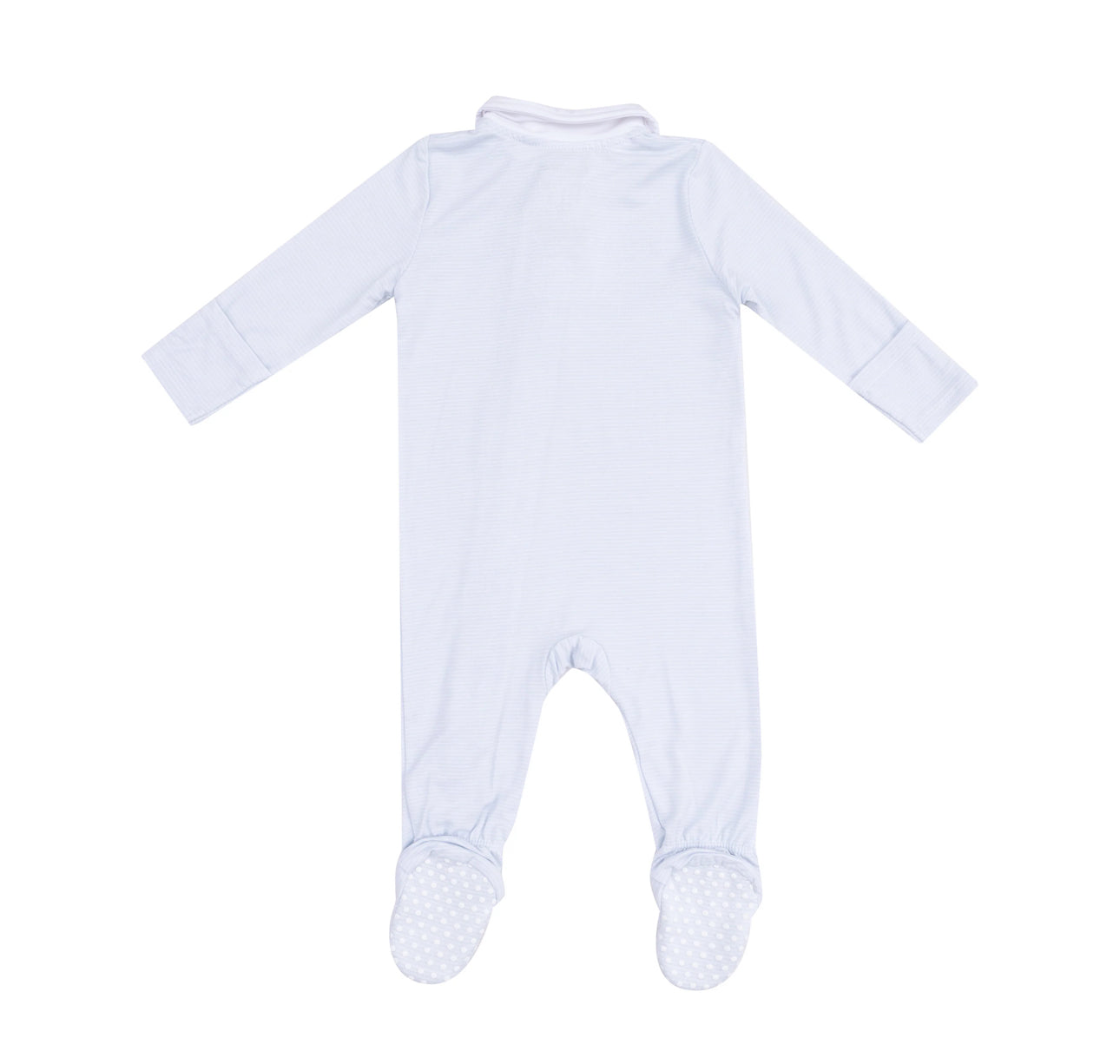 Polo 2 Way Zipper Footie - Stripe Classic Blue