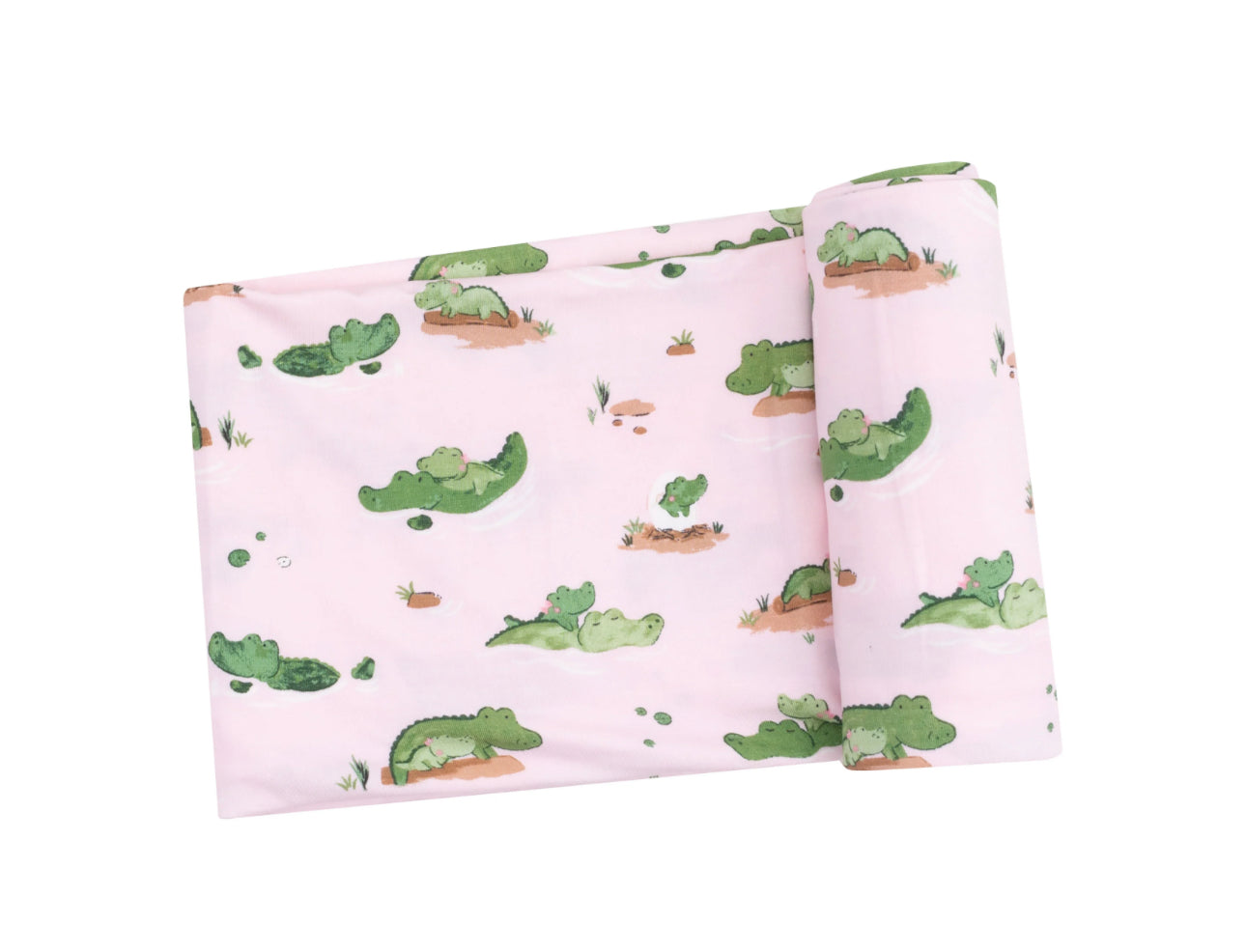 Swaddle Blanket - Alligator Pink