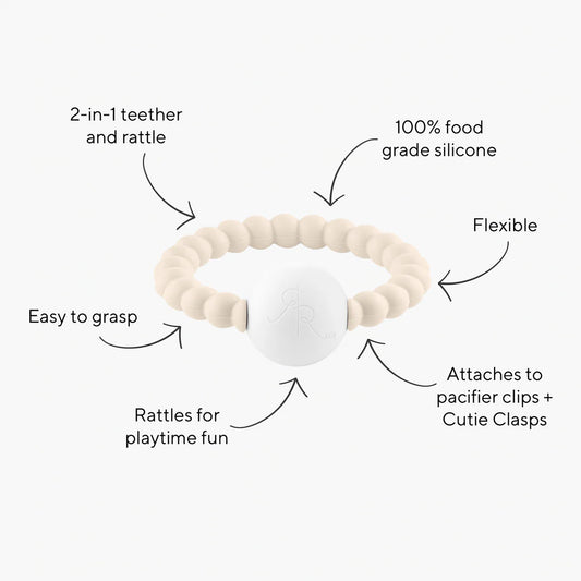 Cutie Teether And Rattle - Pink