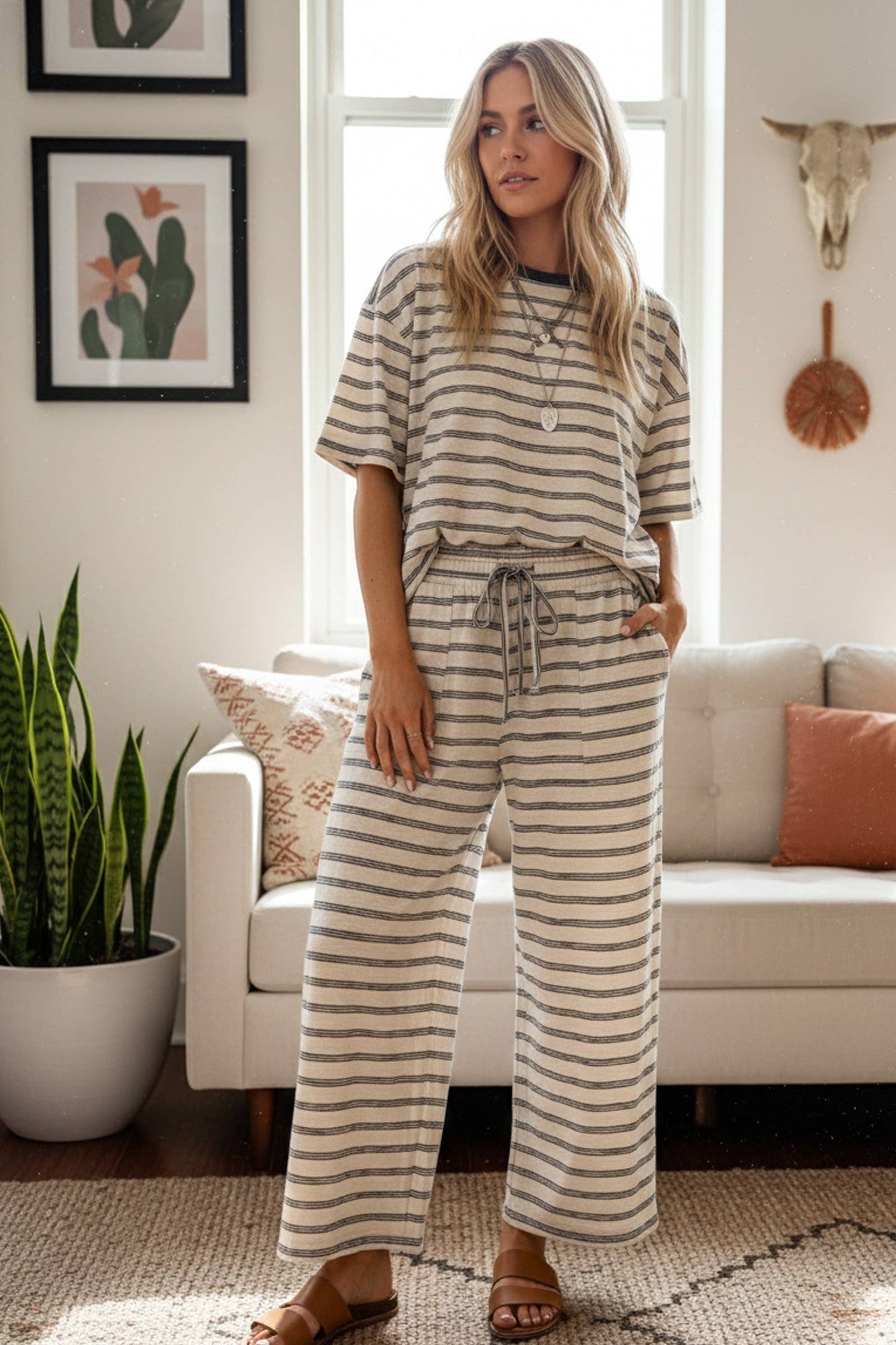 Coffee Date Pants Matching Set