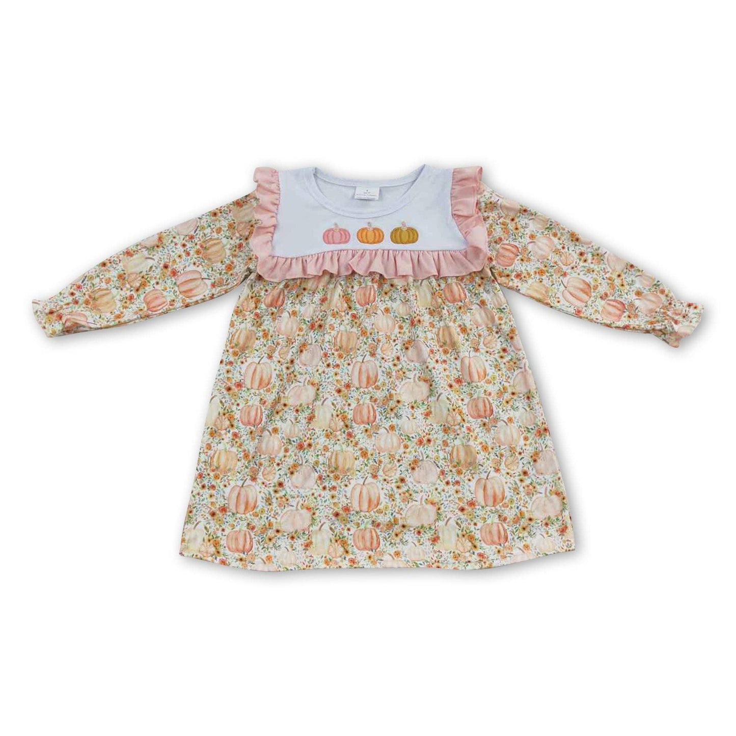 Embroidered Pumpkin Dress