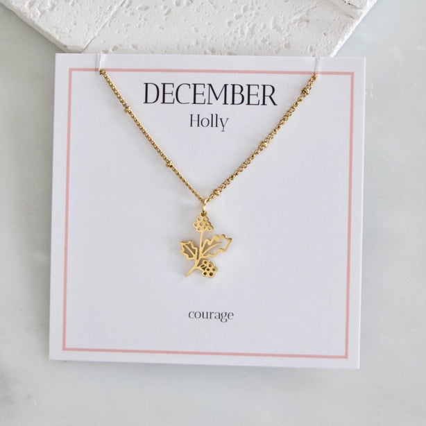 Birth Flower Necklace
