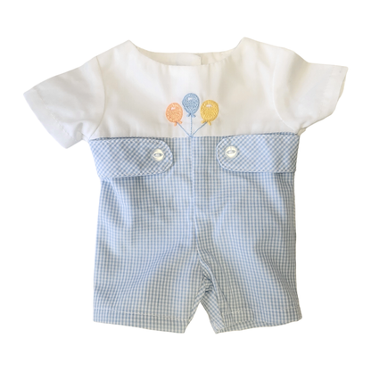 Knit Dog Doll with Birthday Embroidered Romper