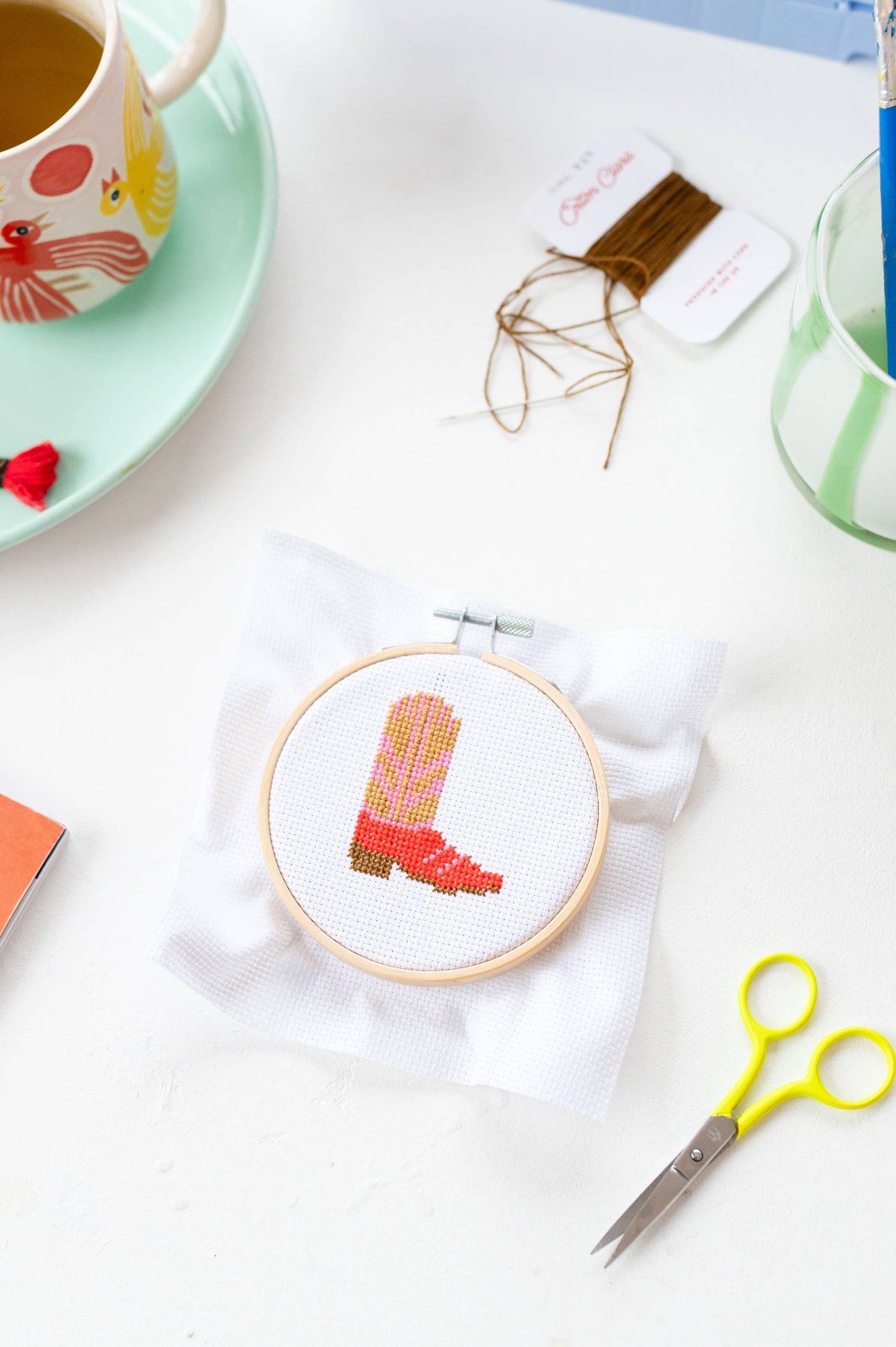 Cross Stitch Kit: Cowboy Boot