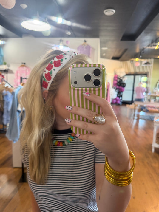 Beaded Headband- Apple