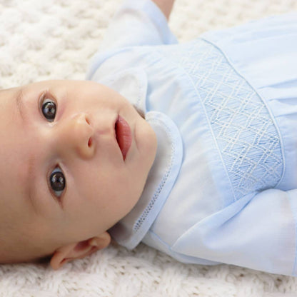 Baby Blue Smocked Bubble