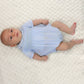 Baby Blue Smocked Bubble
