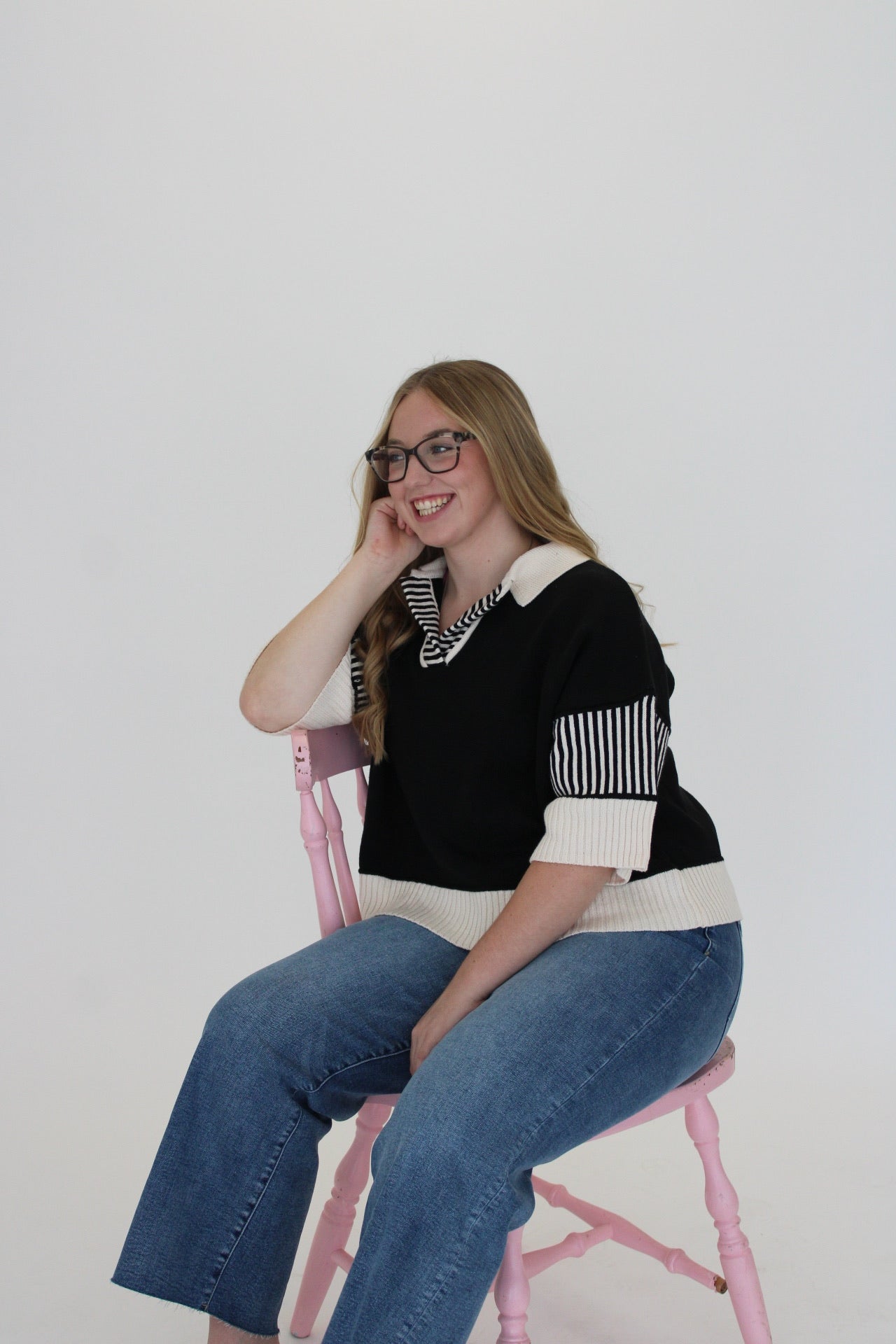 Classic Noir Blouse