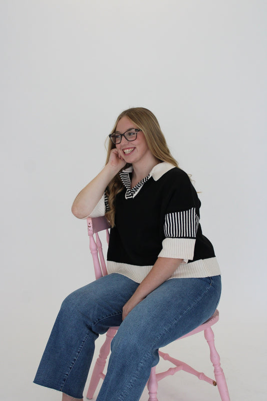 Classic Noir Blouse