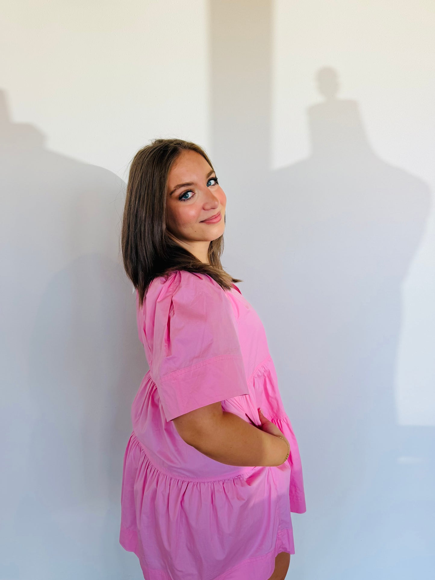 Pretty In Pink Baby Doll Dress