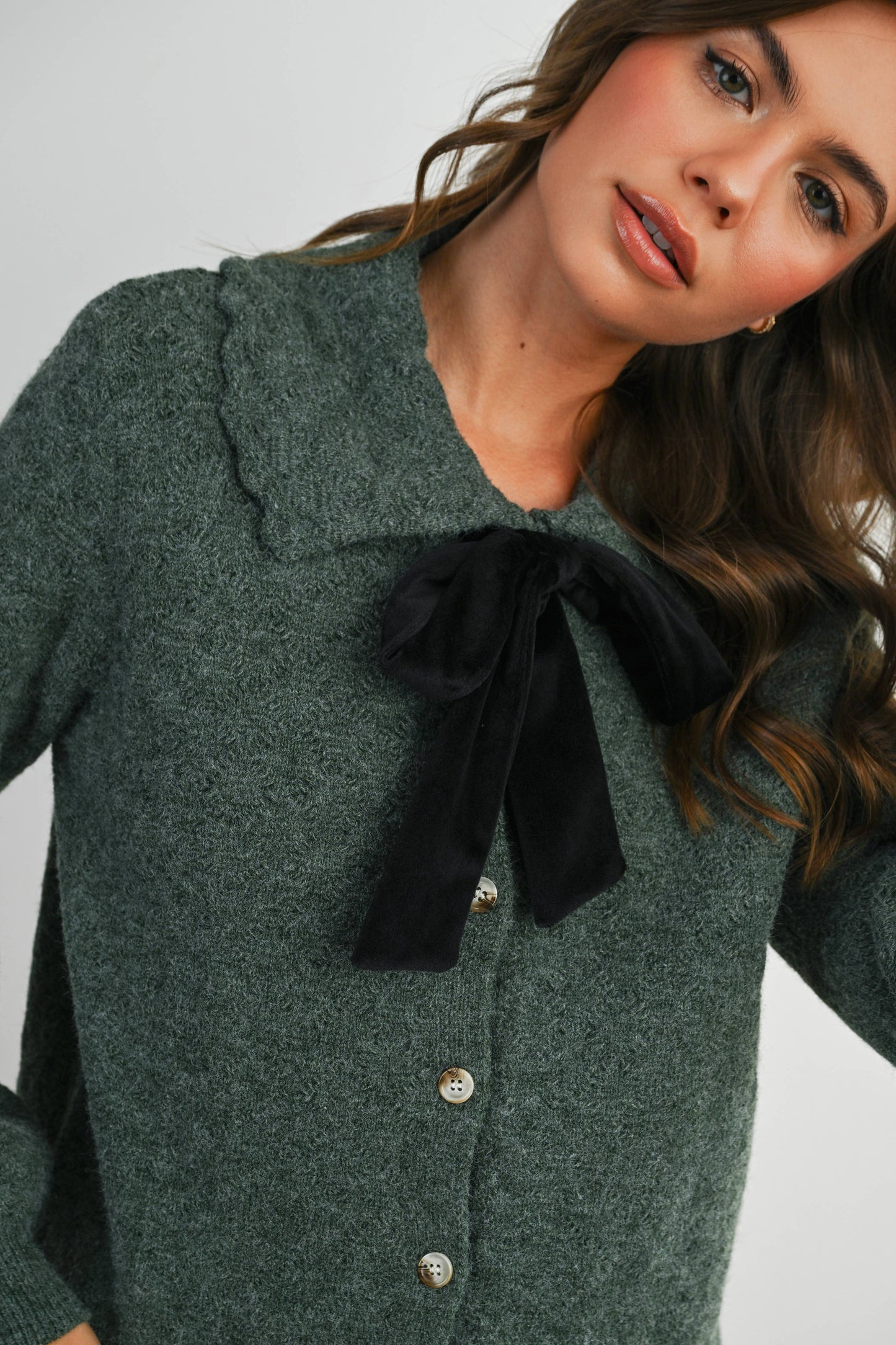 Kensington Bow Tie Sweater Cardigan