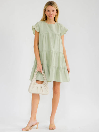 Sweet Sage Baby Doll Dress
