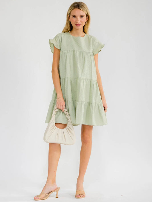 Sweet Sage Baby Doll Dress