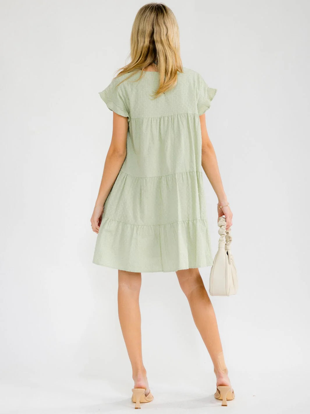 Sweet Sage Baby Doll Dress