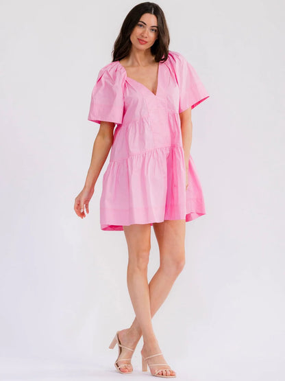 Pretty In Pink Baby Doll Dress