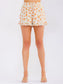 Wild Rose Shorts- Orange & Cream