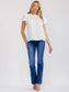 Lace Trim Blouse - White