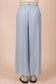 Wide Leg Woven Pants- Blue