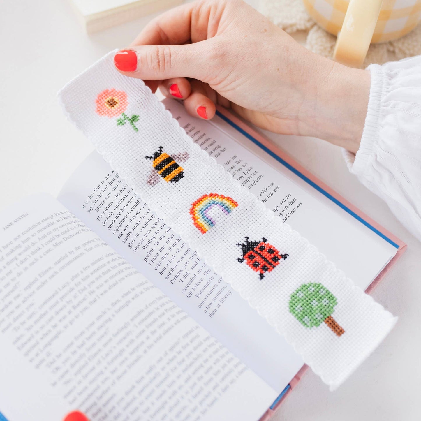 Nature Rainbow Cross Stitch Bookmark Kit