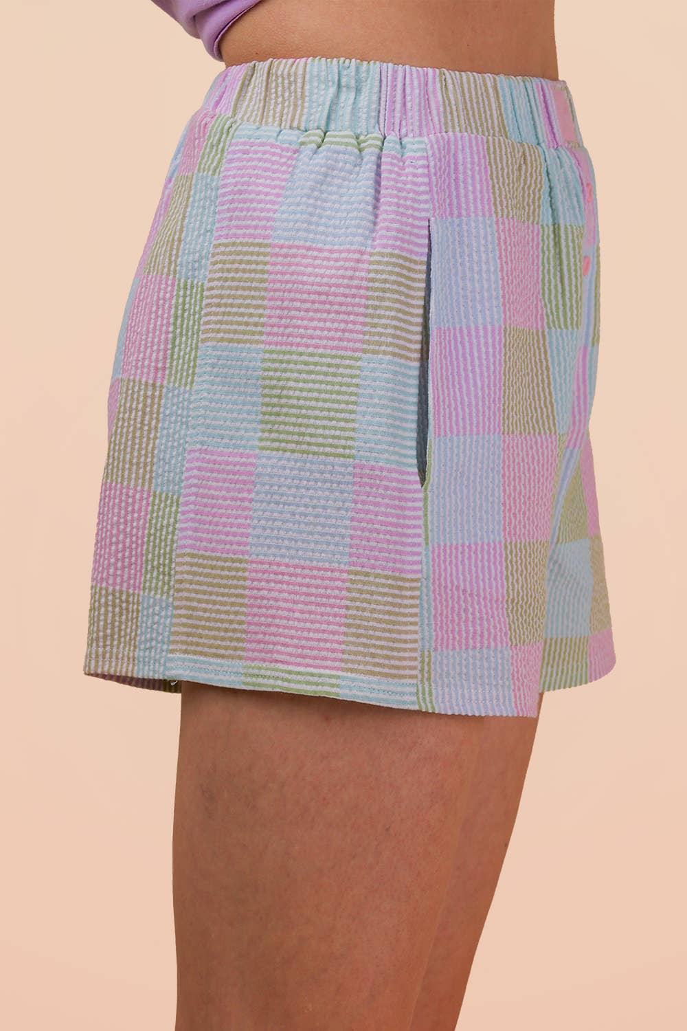 Checker Boxer Shorts- Pink & Blue