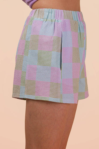 Checker Boxer Shorts- Pink & Blue