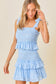 Smocked Ruffle Mini Dress
