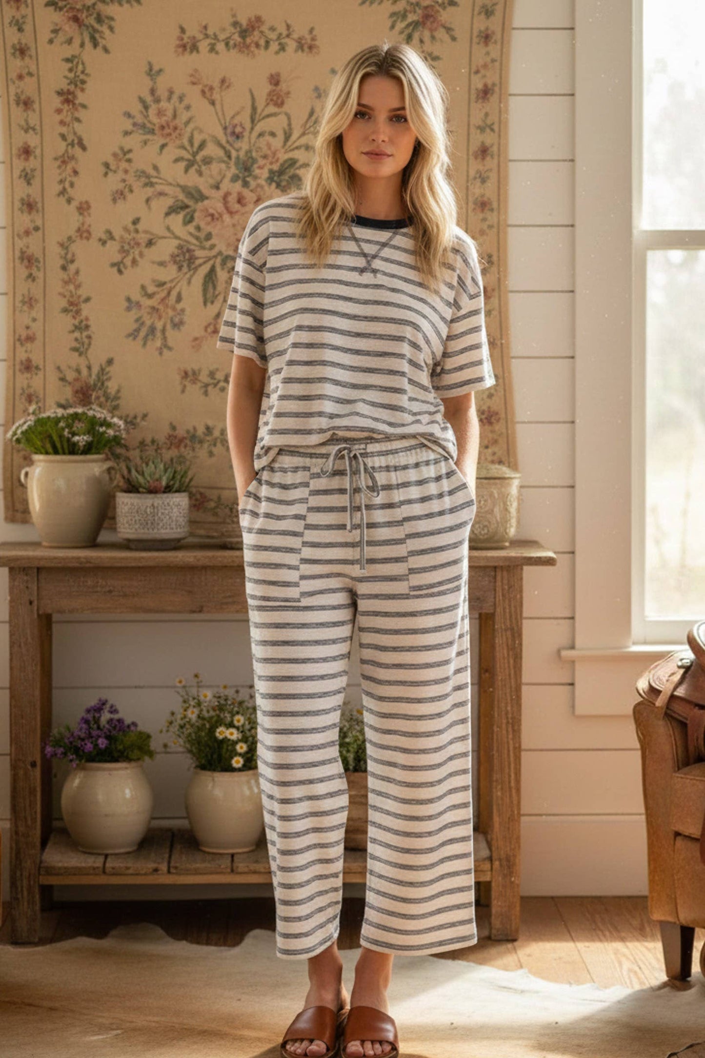 Coffee Date Pants Matching  Set