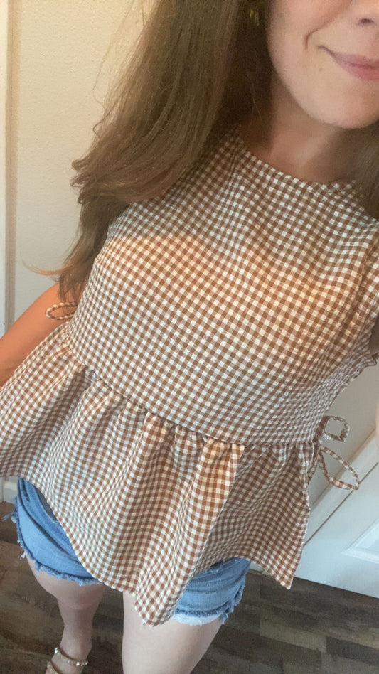 Gingham Top