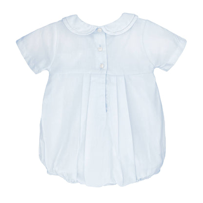 Baby Blue Smocked Bubble