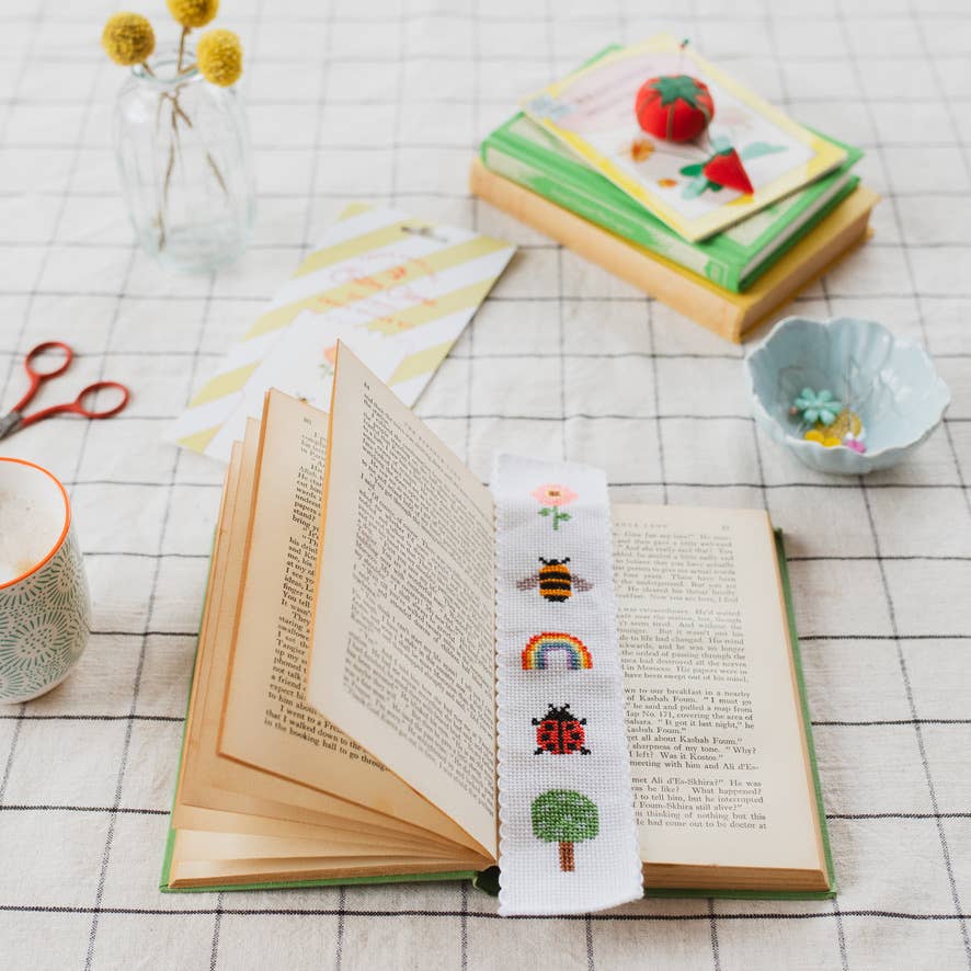 Nature Rainbow Cross Stitch Bookmark Kit