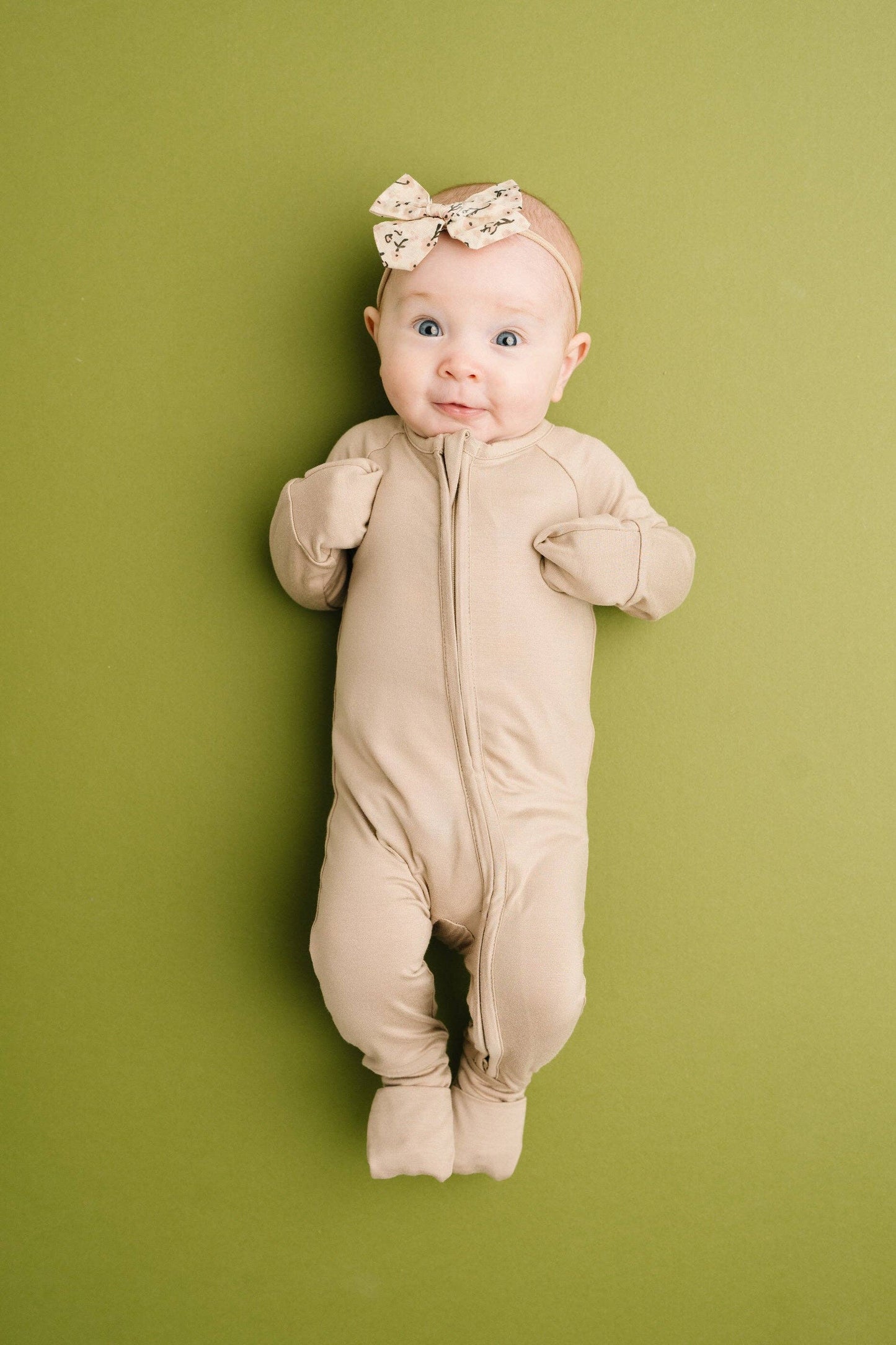 solid taupe zippy