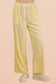 Lace Trim Detail Knit Pants- Butter Yellow