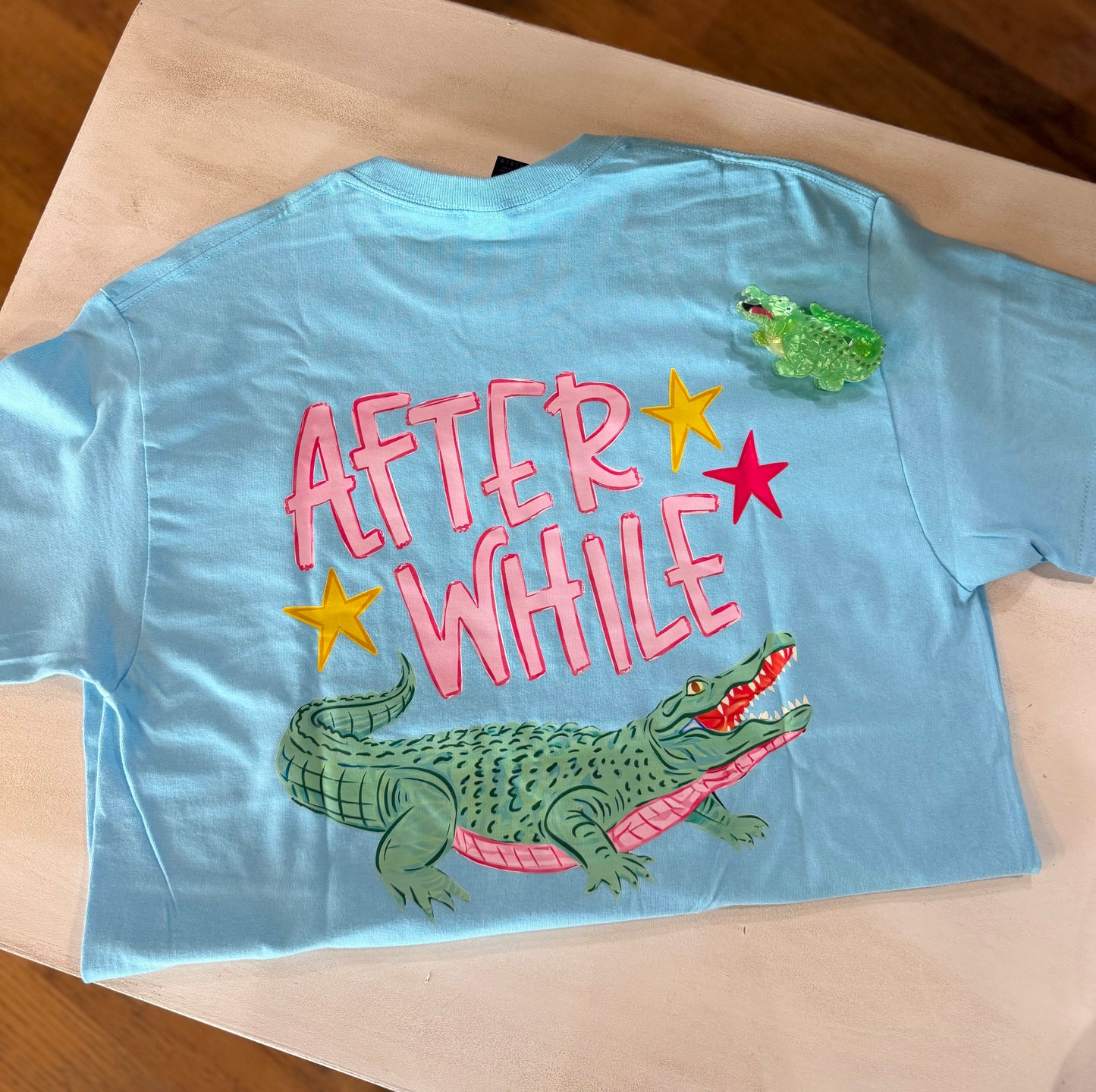 See Ya Later Alligator Graphic Tee- Blue