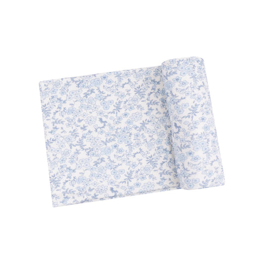 Swaddle Blanket - Blue Floral