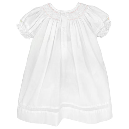 Smocked Daygown with Voile Insert