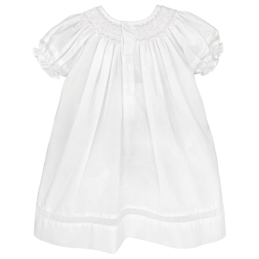 Smocked Daygown with Voile Insert