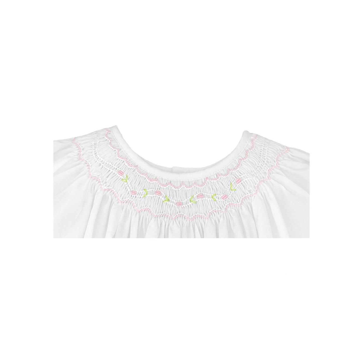 Smocked Daygown with Voile Insert